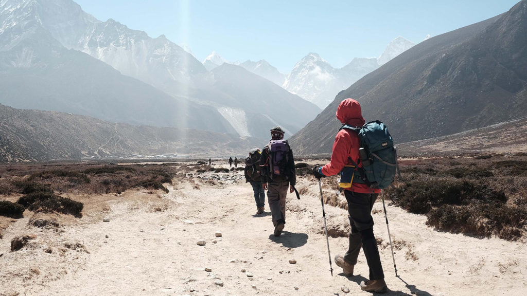 Setting off for Lukla