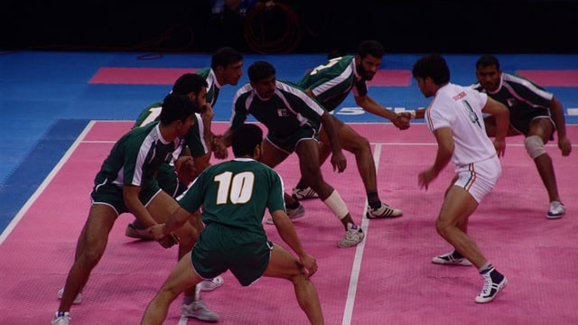 men playing kabaddi