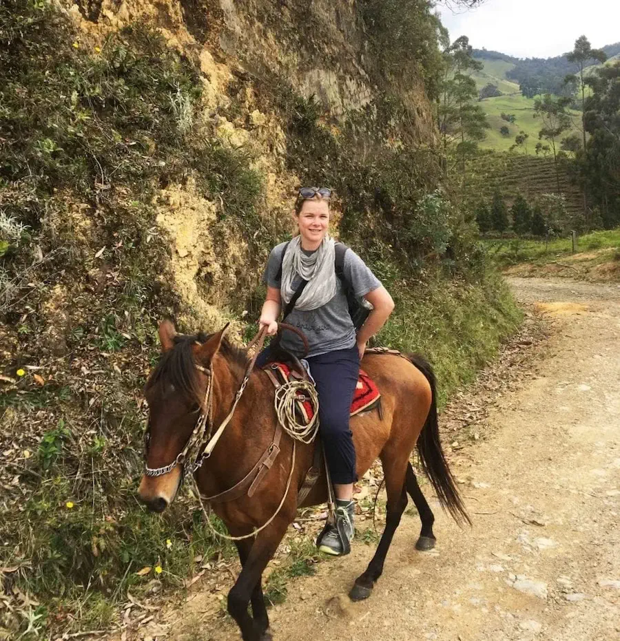 Horse riding on holiday