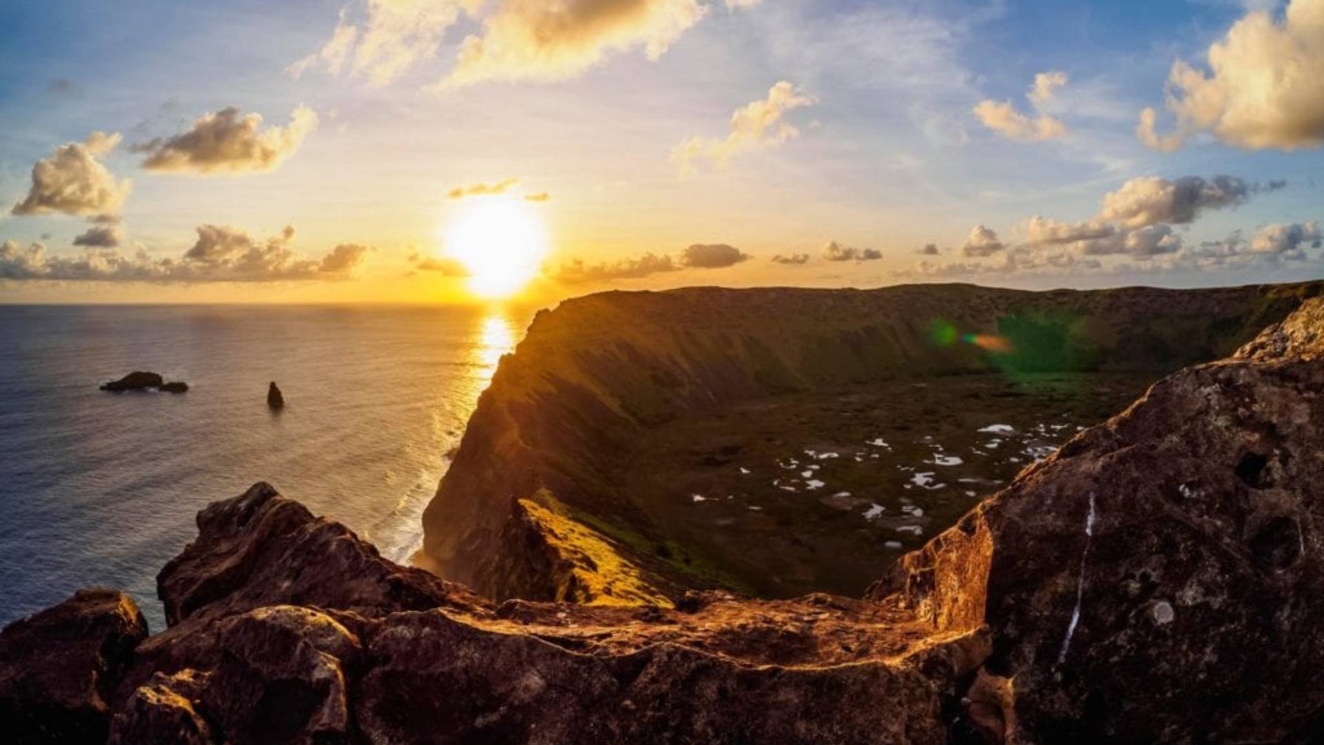 SUNSET ON EASTER ISLAND