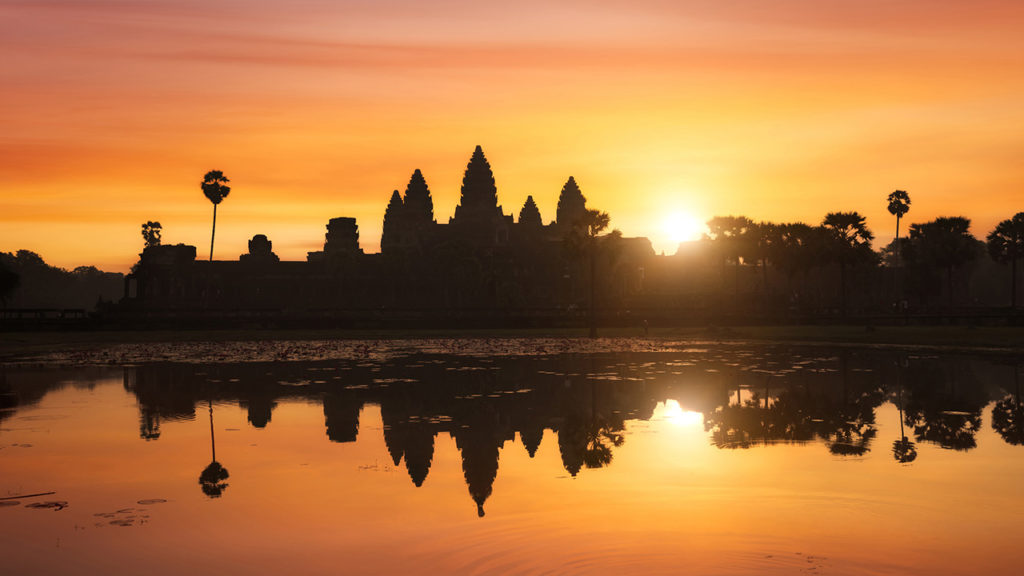 Angkor Wat at sunset, Cambodia