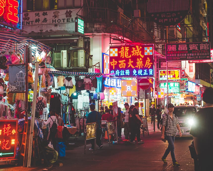 Street markets of Hong Kong