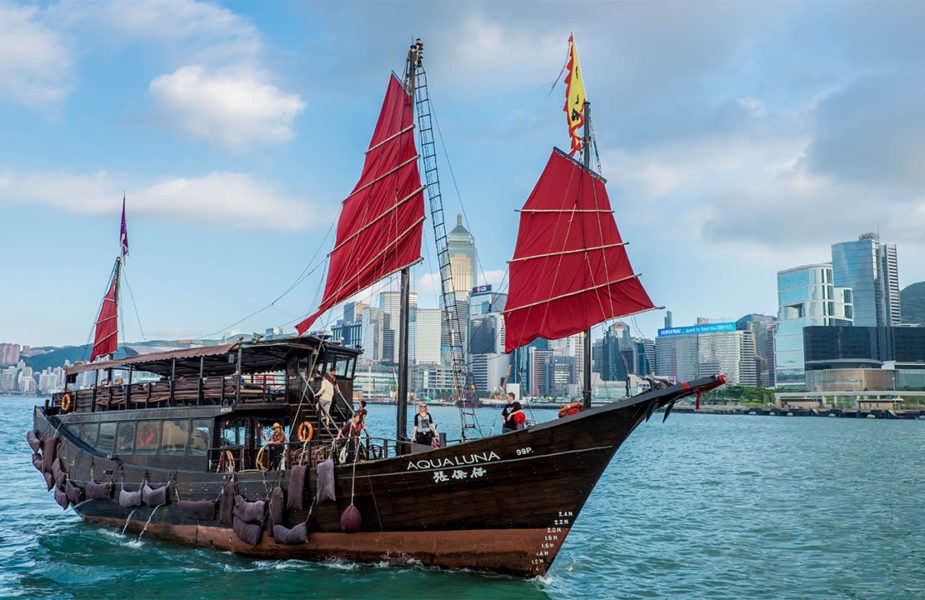 Traditional junk boat