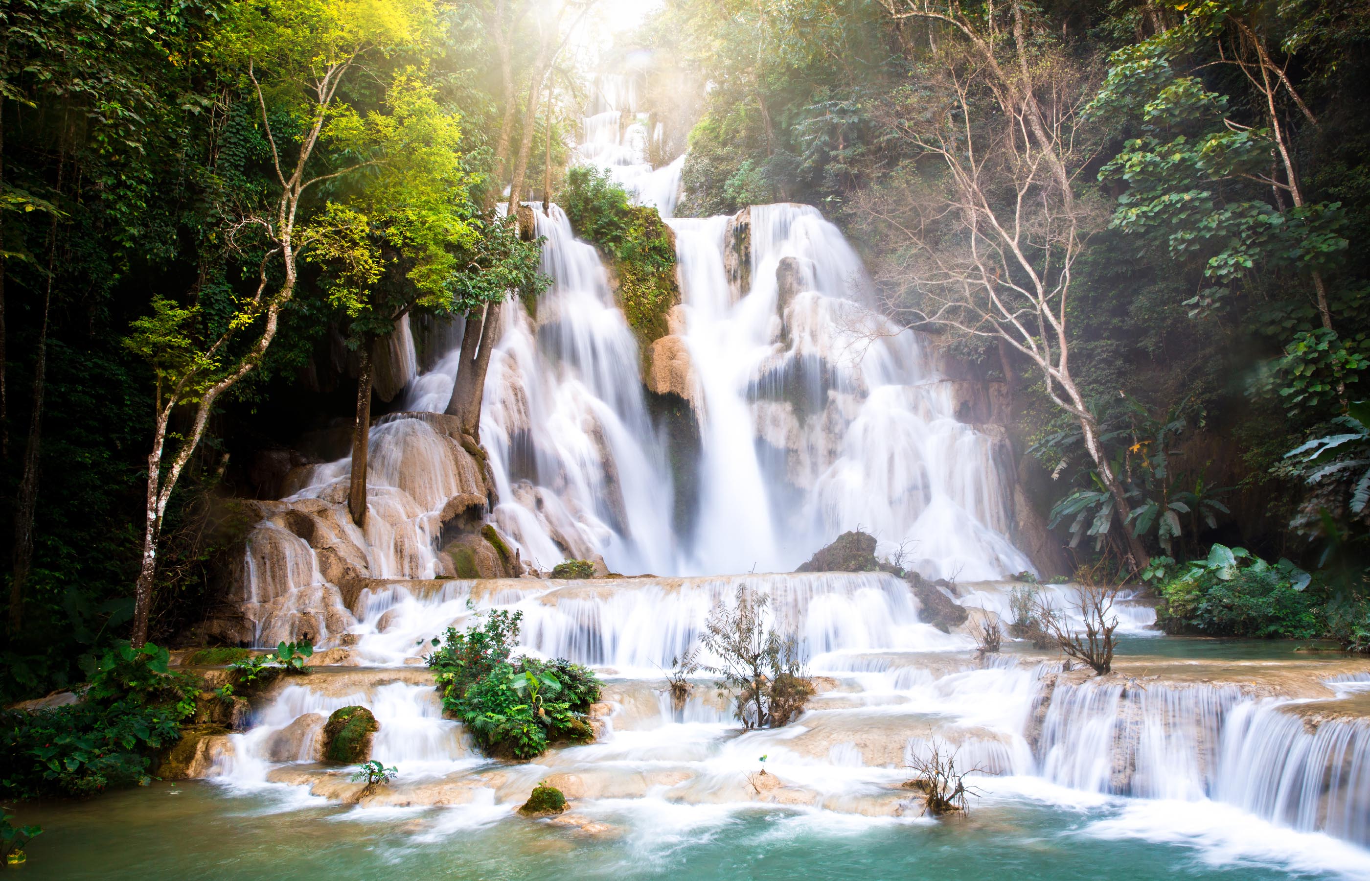 Kuang Si Waterfall in Laos