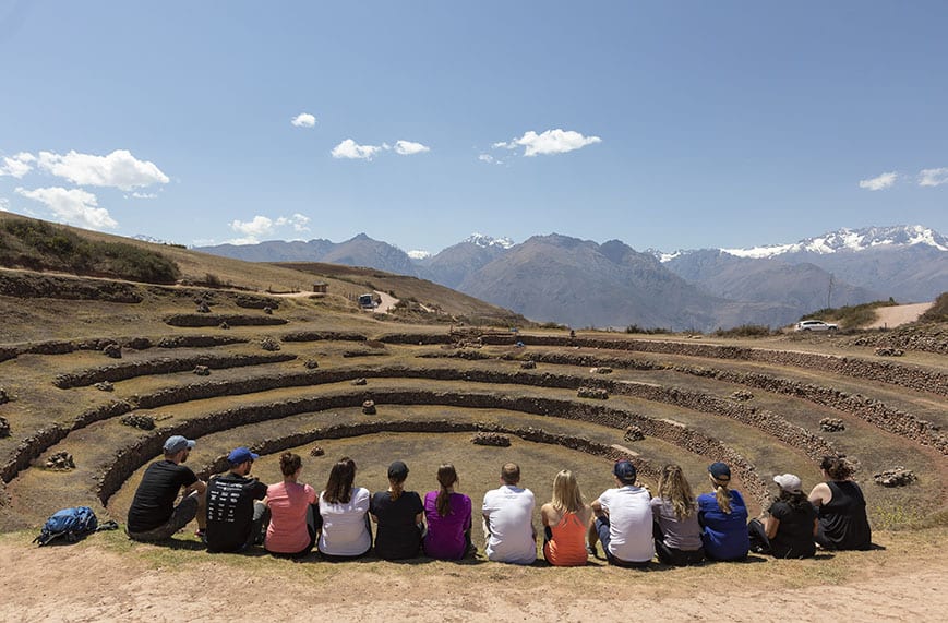 Peru group of Flashpackers