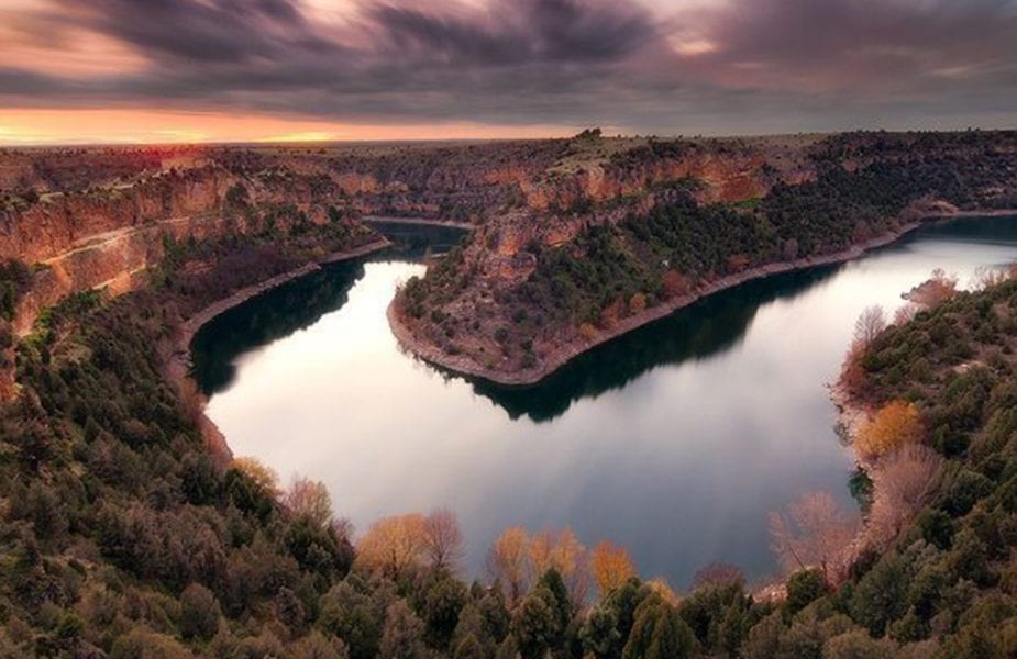 Hoces del Duratón National Park that we drive through on The Flash Pack's Vespa road trip to rural Spain. Marie Claire Features Editor Tracy Ramsden on The Flash Pack's vespa group trip.