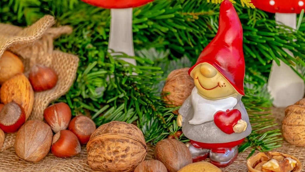 Icelanders have a tradition of Yule Lads, who are little gnomes who bring gifts