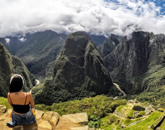 songle woman at machu picchu