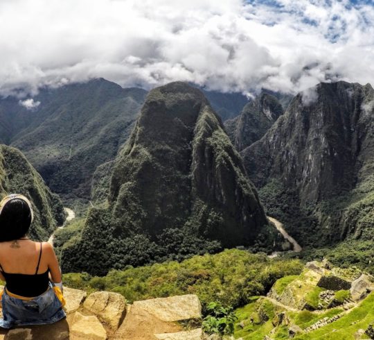songle woman at machu picchu