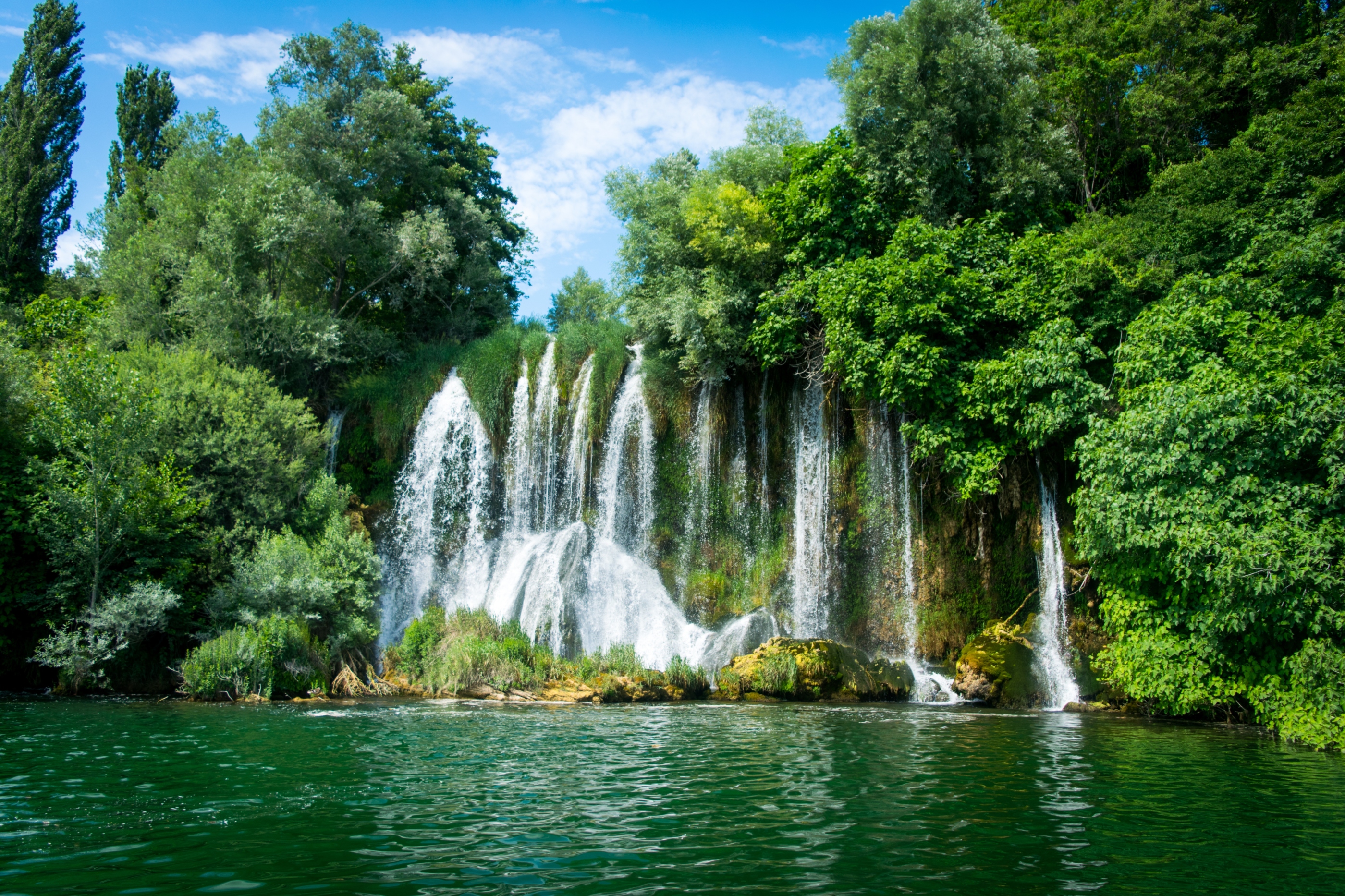 waterfall and river croatia