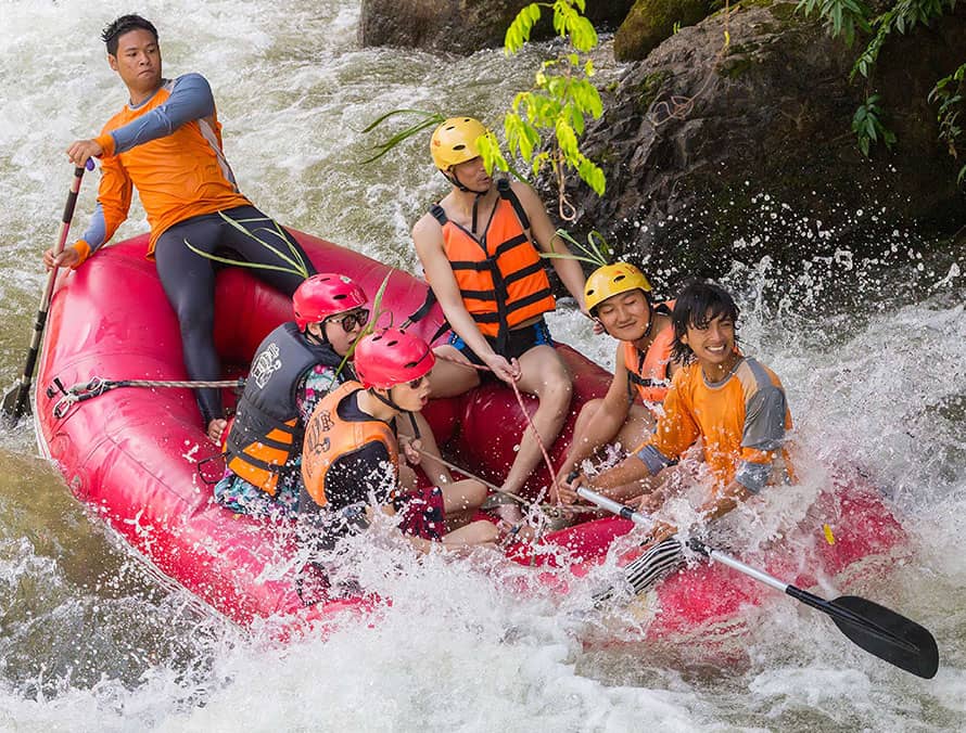 White water rafting in Thailand