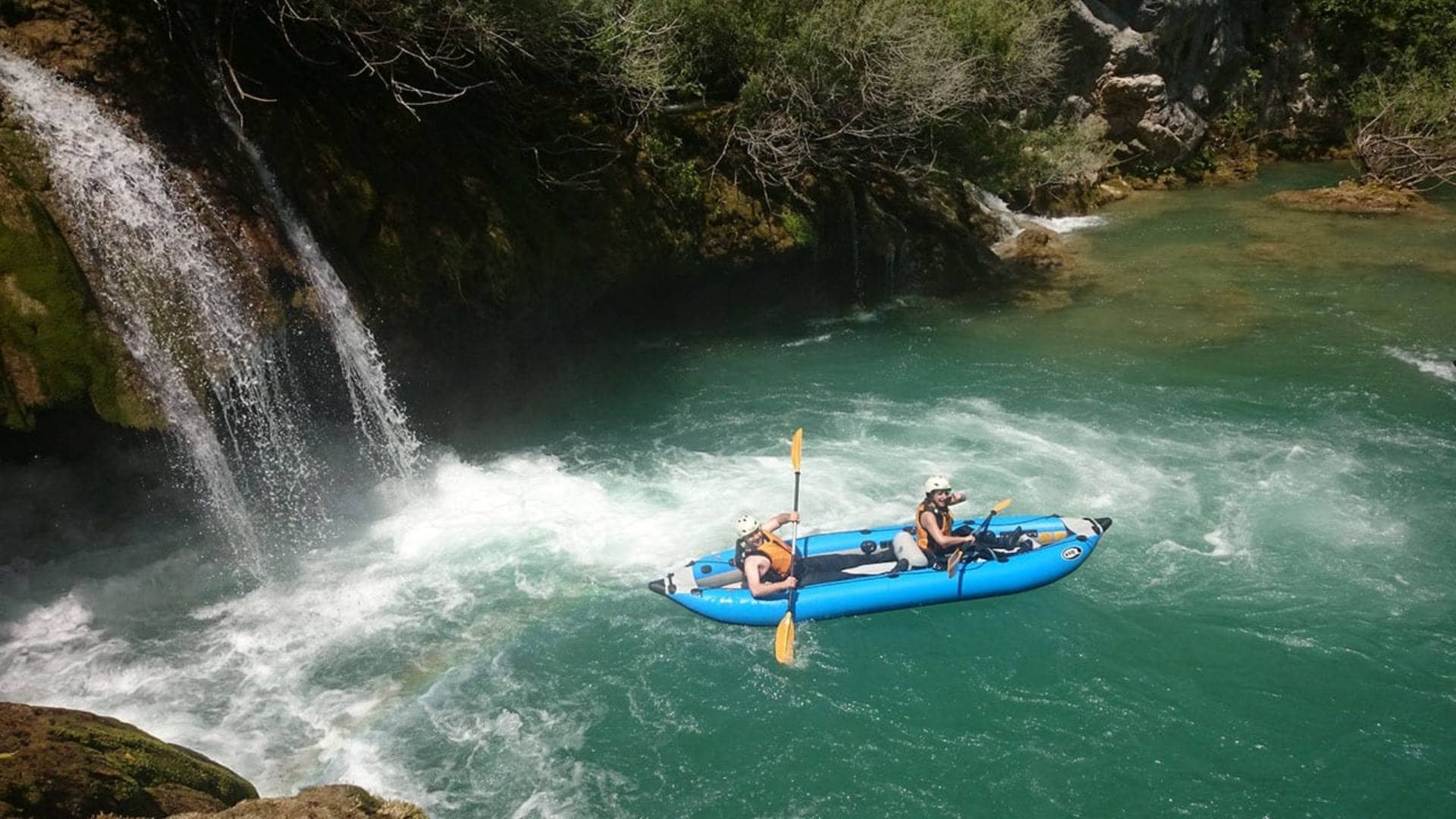 people kayaking in croatia