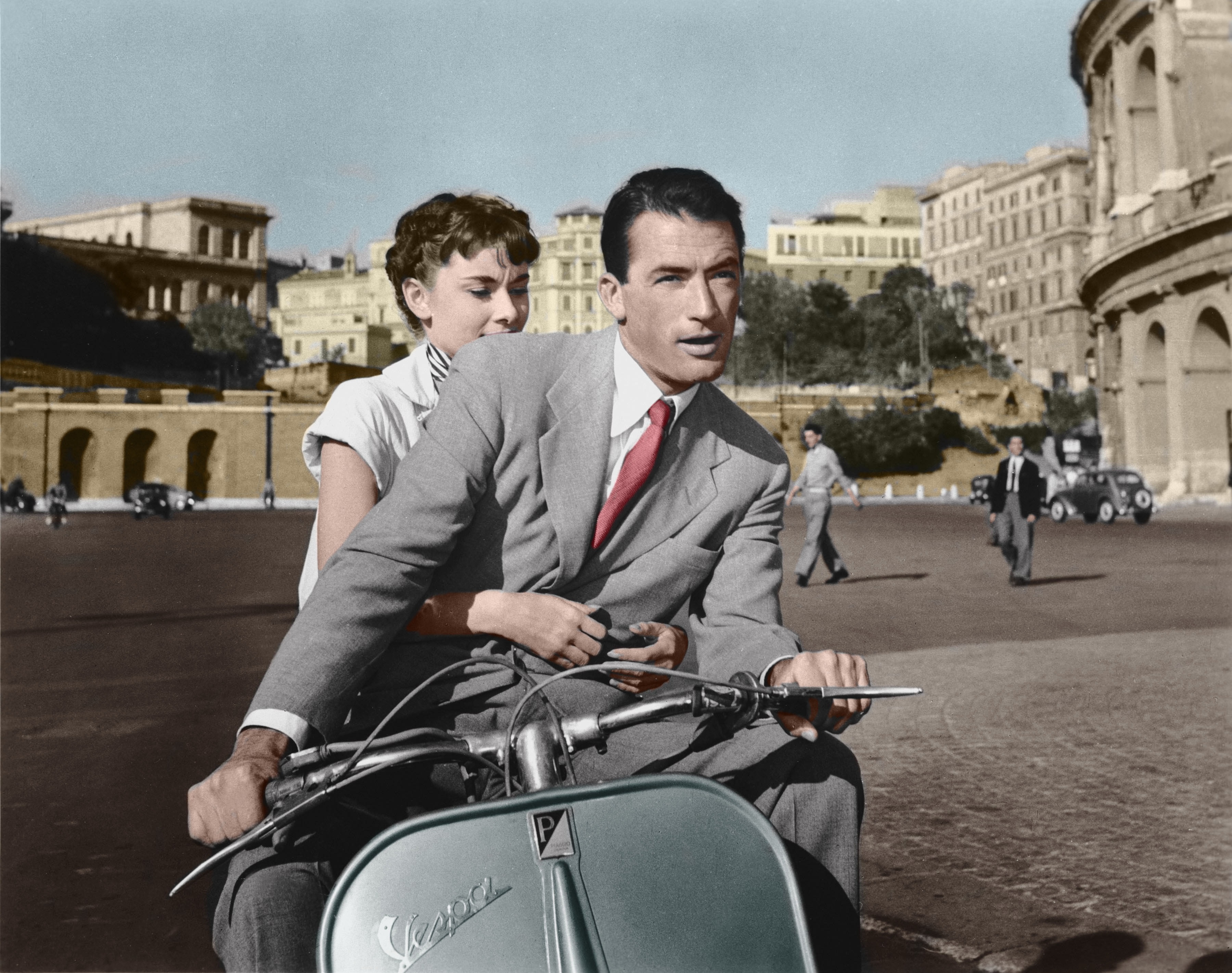 The 1953 film Roman Holiday, set in Italy