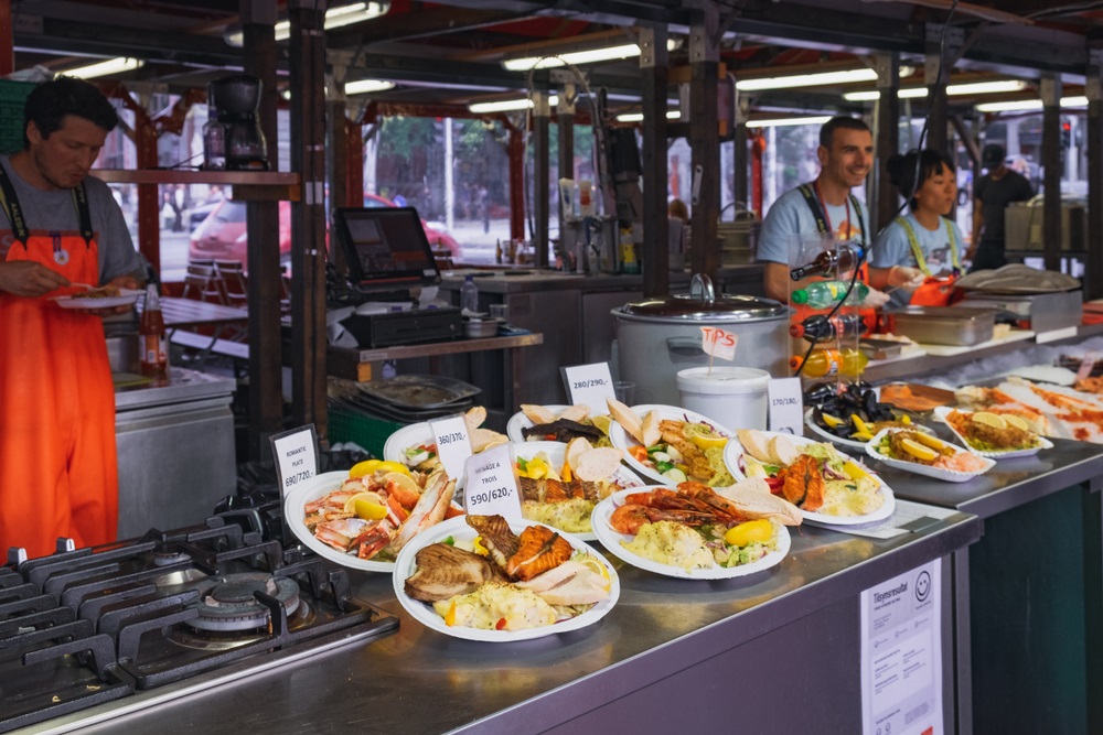 Bergen fish market in Norway