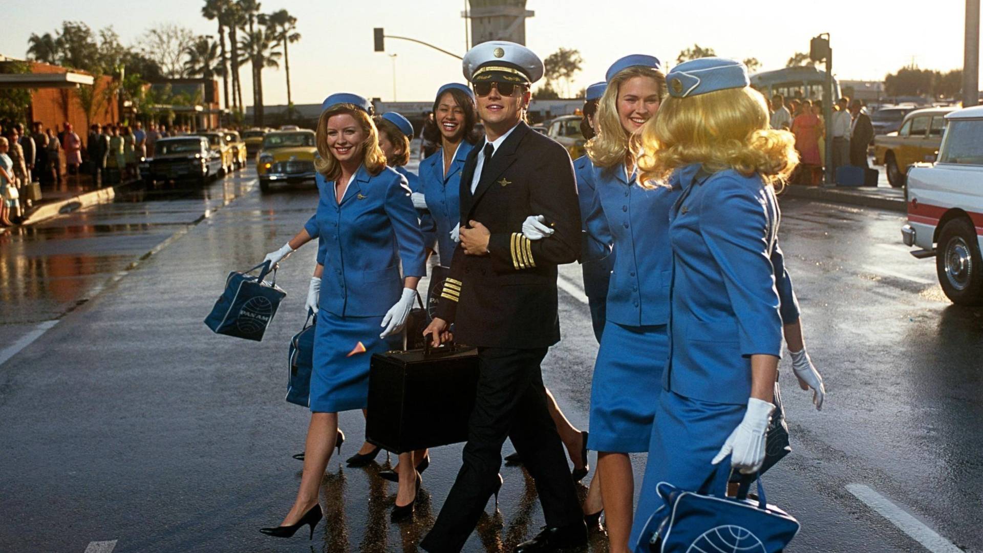 leonardo di caprio loving airports in catch me if you can