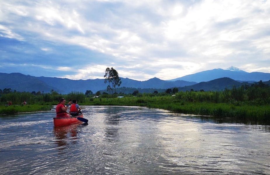Canoeing in Rwanda