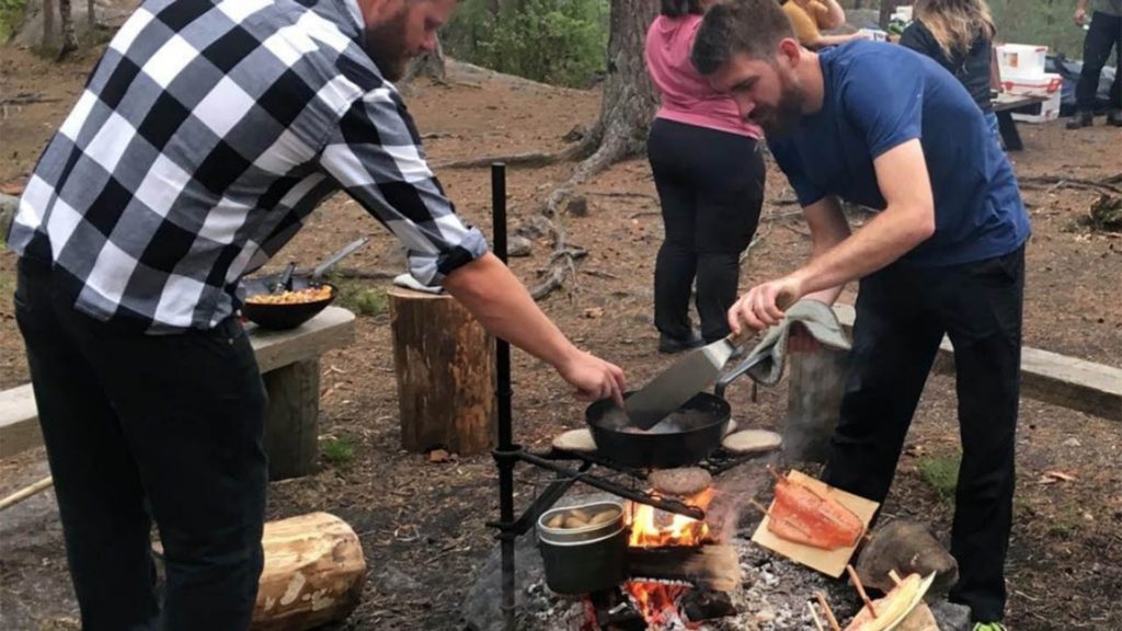 A forest picnic in Finland