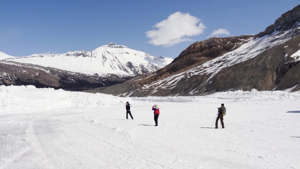 Hiking the Athabasca Glacier in Canada