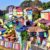The village of Warna-Warni near Malang in Indonesia