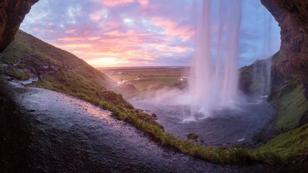 The Seljalandsfoss waterfall in Iceland