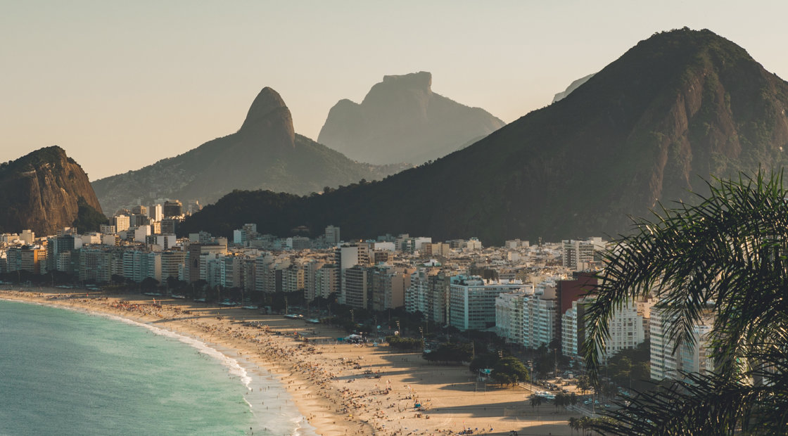 A coastline view of Rio de Janeiro