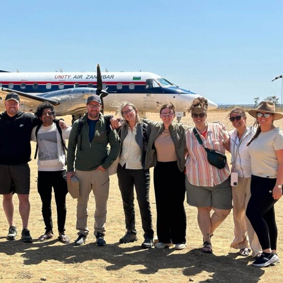 Solo travellers together in Tanzania
